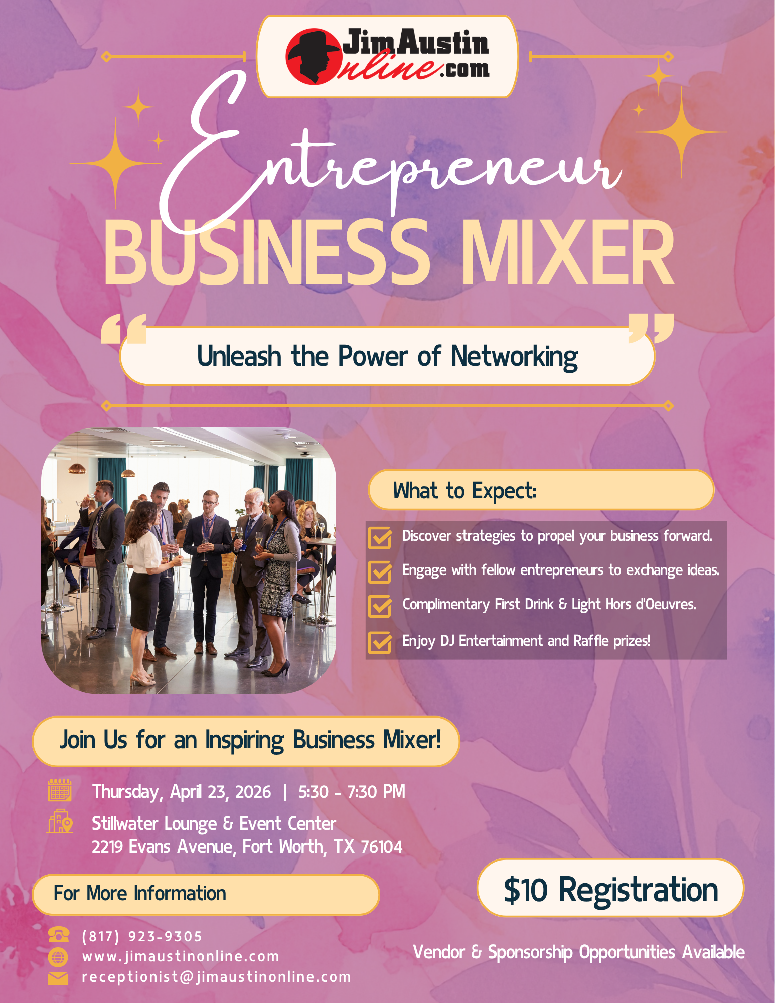 Entrepreneur Business Mixer Informational Flyer