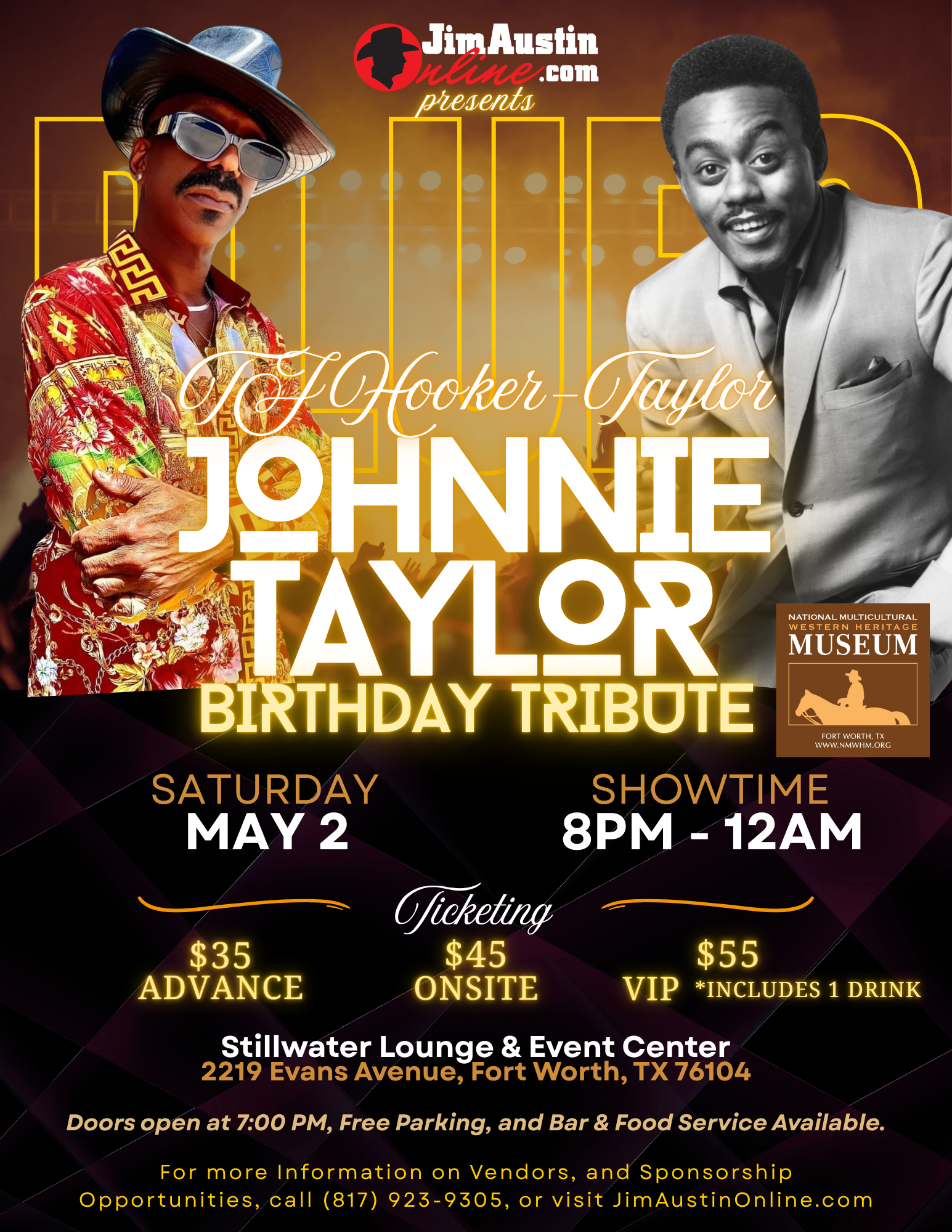 TJ Hooker-Taylor Birthday Tribute to Johnnie Taylor Informational Flyer